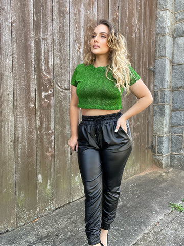 Emerald Gunz Crop Top