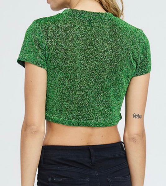 Emerald Gunz Crop Top